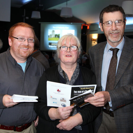 LydonImages_6 Chair of Moycullen Historical Society Mark McNally, Mary O'Shea and Transport Infrastructure Ireland's Jerry O'Sullivan