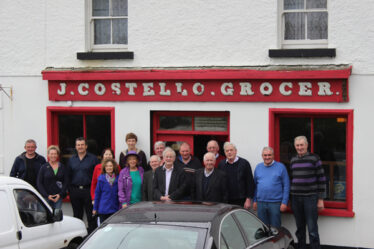 With neighbours and friends at Costello's Pub Skehana | Photo: Jimmy Laffey