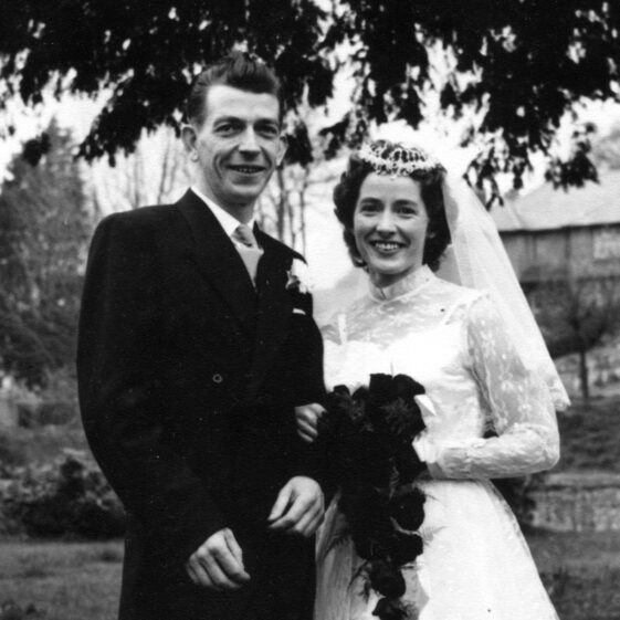 Michael and Eithne Garvey, Guilka, on their Wedding Day.