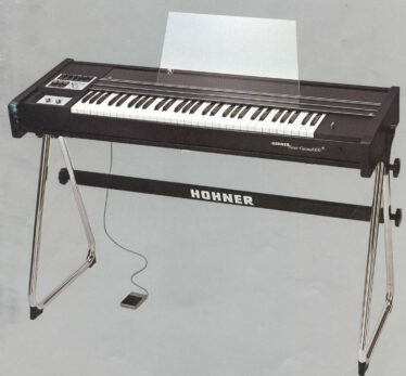 My Hohner Analogue String Machine which I owned in the early 1980's. It gave a really full sound. Really wish I still had it as the new digital keyboards will never come close to it. It also sat nicely on top of the Yamaha Twin Manual Organ but it was really, really heavy which was part of the reason I sold it when I bought the YAMAHA DX-7. | © Gerry Costello