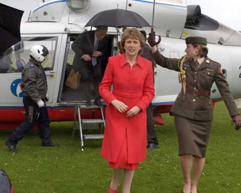 President Visits Monivea July 2004