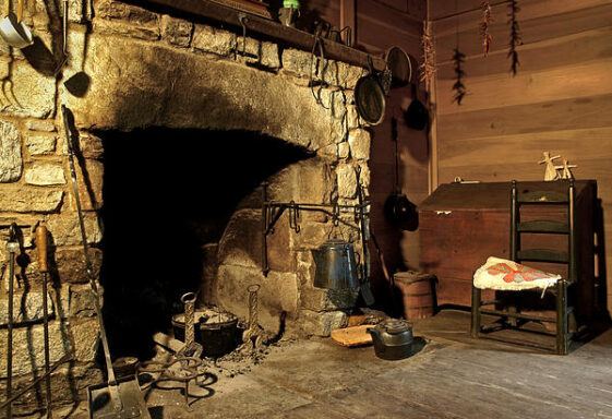 Open Fireplace.