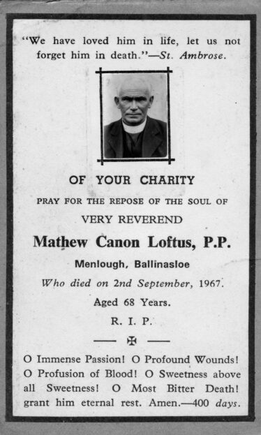 In memory of Fr Loftus | © Copyright Control