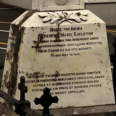 Inscription on the Headstone of Fr Mark Eagleton | © Gerry Costello Photography