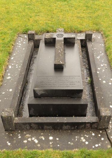 Final resting place and Gravestone of Fr Tom Crean-Lynch at Lackagh Church. | © Gerry Costello Photography