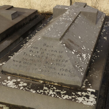 The final resting place and gravestone of Fr Tom Molloy at Killmena Church | © Gerry Costello