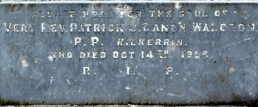 Inscription on the Gravestone of Fr. Pat Waldron | © Gerry Costello Photography