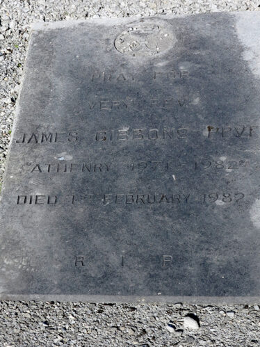 The final resting place and gravestone of Fr Jimmy Gibbons in Athenry Church Grounds. | © Gerry Costello Photography