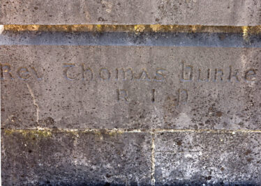 Gravestone inscription of Fr Thomas Burke | © Gerry Costello Photography