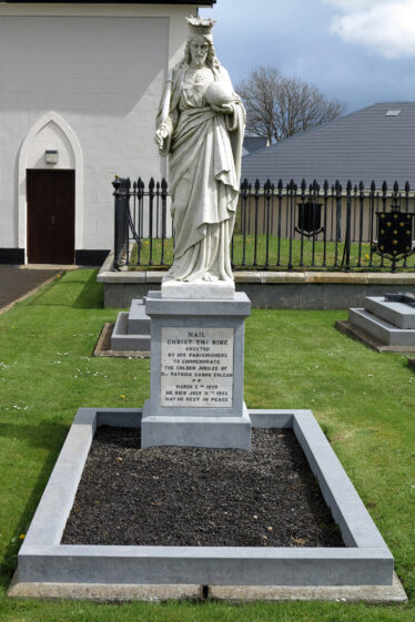 Final resting place and headstone of Fr Patrick Colgan in the grounds of Kilkerrin Church | © Gerry Costello Photography