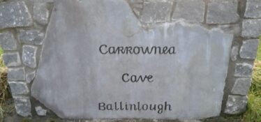 Stone Carving by Woodlawn Heritage Group CES Participants showing townalnd name of Ballinlough