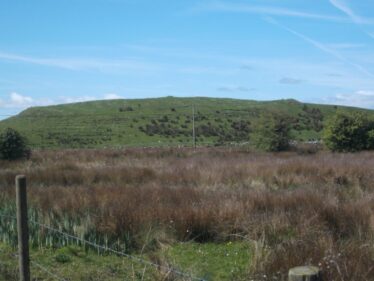 Looking south west showing Recorded Monument GA086:074 (Ringfort)