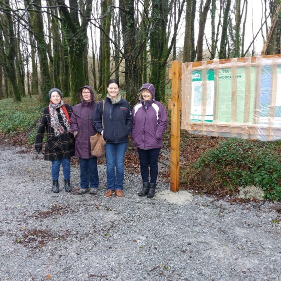 20170307_105617 Woodlawn Heritage Group Members gather in the rain