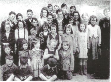 Mrs Kitt & Pupils, Shanballard N.S 1940s