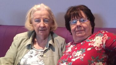 Two ladies catching up