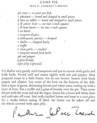 Game Pie Recipe