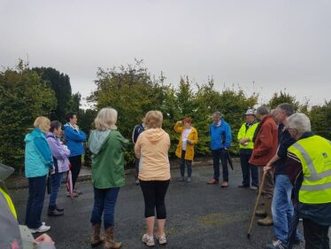 Bernie Doherty introduces speakers and details of Walk & Talk
