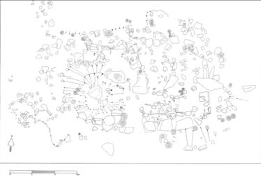 Plan Killaan Holy Well, Drawn to scale