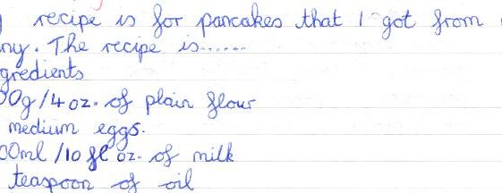 My nannie’s Pancakes