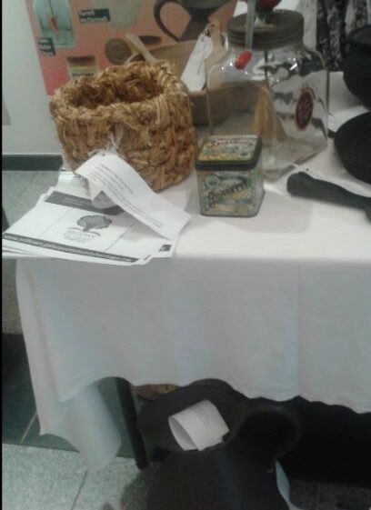 Egg Basket, Glass Churn, Biscuit Tin & Whiskey Jug among some of our items from our collection on display in Galway city museum | Photo: Pauline Connolly