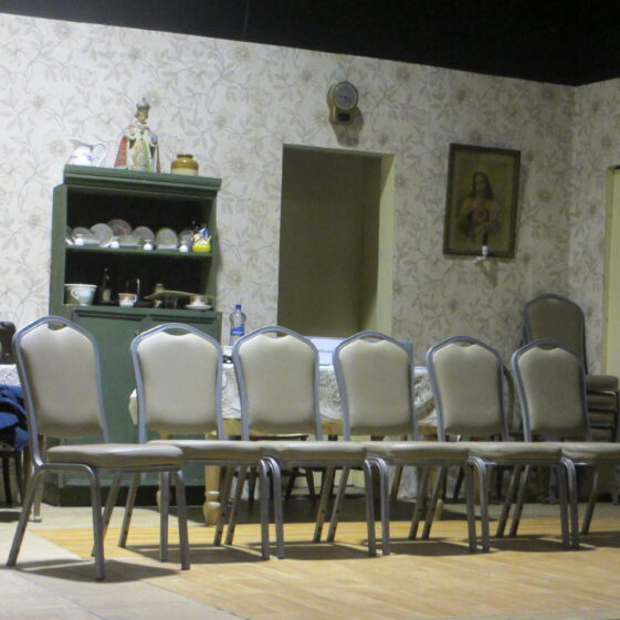 Stage set of Philadelphia Here I Come! Set in the 1960s | Photo: Frank Glynn