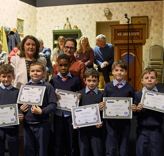 six students with certs from Belmont Great achievement by all in Belmont NS | Photo: Tuam Photo Studio