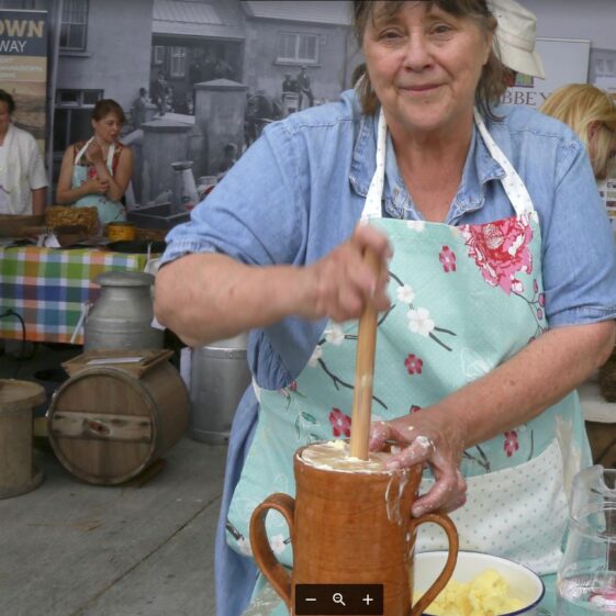 Churning Anna O'Donnell churning butter | Photo: Hany Marzouk