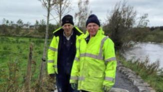 2Km Stone kerbing completed on river walk