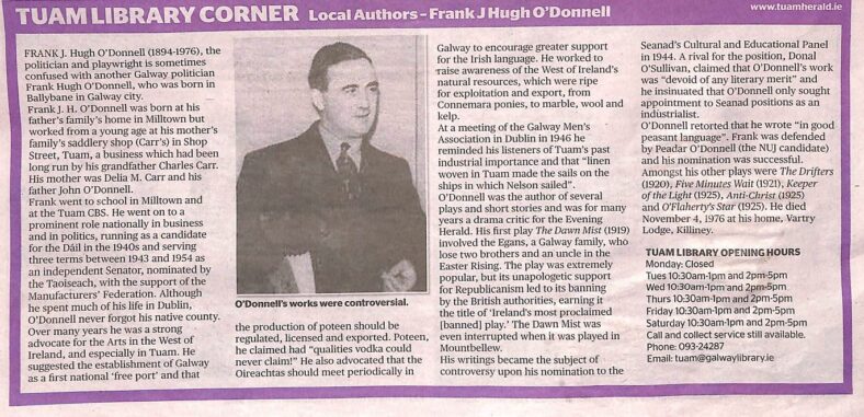 Frank J Hugh O'Donnell