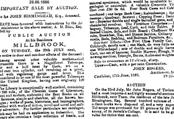 Important Sale by Auction.