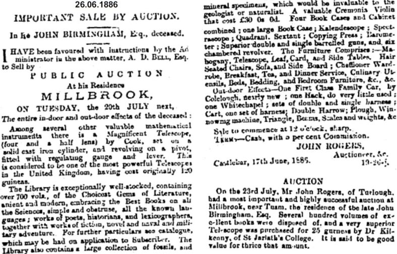 Important Sale by Auction.