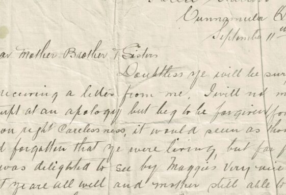 M108: Australia Letter from Patt McHugh
