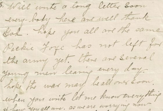 M114: USA Letter from Kate McHugh