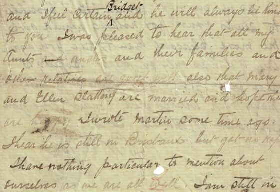 M19: Australia Letter from Patrick McHugh to his parents