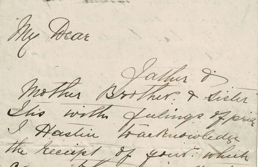 M20: Australia Letter from John McHugh to his parents and family