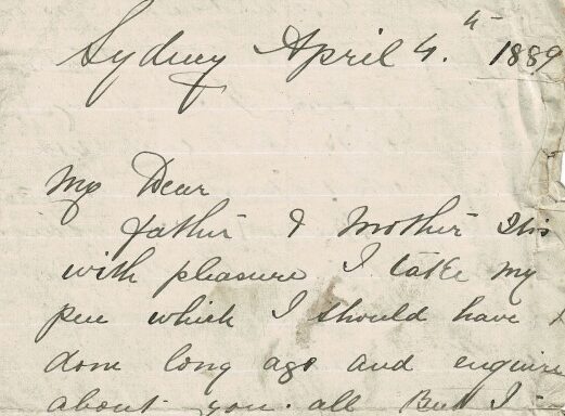 M23: Australia Letter from John McHugh to his parents