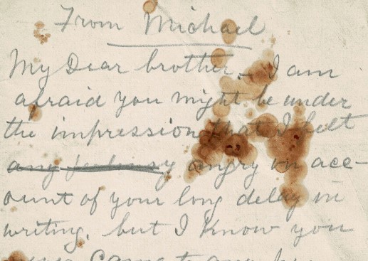 M31: Letter from Michael McHugh to Patrick McHugh in Australia