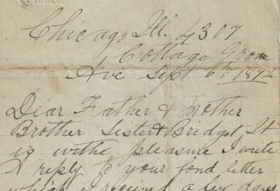 M41: USA Letter from Thomas McHugh to his parents and family