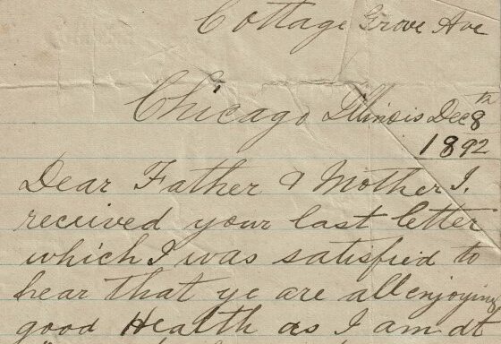 M42: USA Letter from Thomas McHugh to his parents
