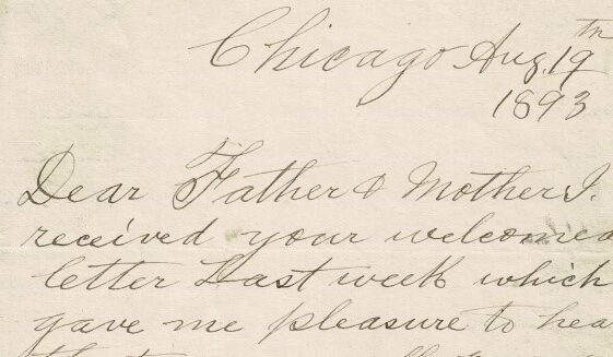 M45: USA Letter from Thomas McHugh to his parents