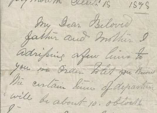 M5: Letter from John McHugh, Plymouth