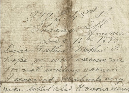 M56: USA Letter from Thomas McHugh to his parents