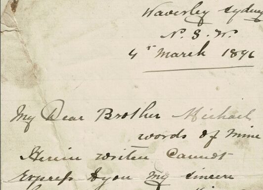 M57: Australia Letter from John McHugh to his brother Michael