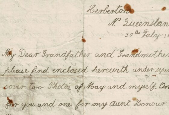 M60: Letter from John Patrick Joseph McHugh to his grandparents