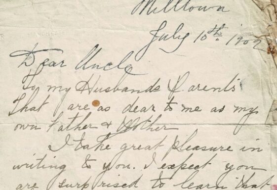 M74: USA Letter from Mrs Thomas McHugh (Delia)