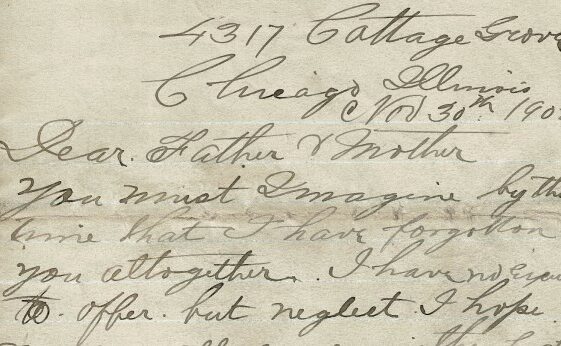 M75: USA Letter from Thomas McHugh to his parents