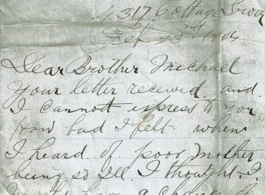 M80: USA Letter from Thomas McHugh to his brother
