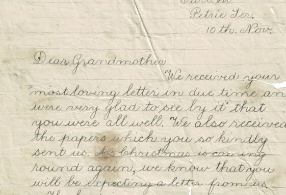 M87: Australia Letter from Mary McHugh to her Grandmother