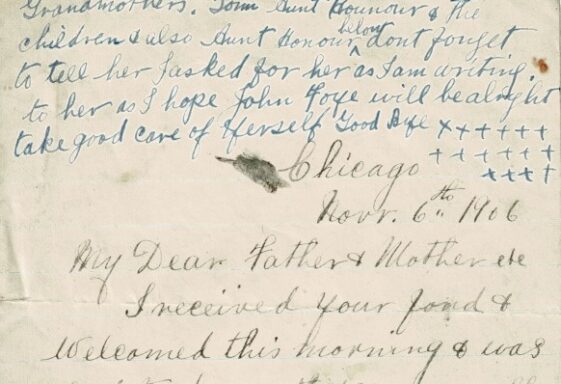 M94: USA Letter from Kate McHugh to her family