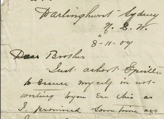 M99: Australia Letter from John McHugh to his brother and mother